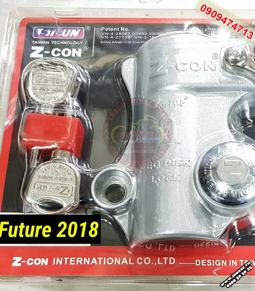 Khóa chống trộm Future 2018 - Khóa đĩa Z-con